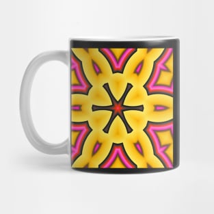 A yellow and pink bloom Mug